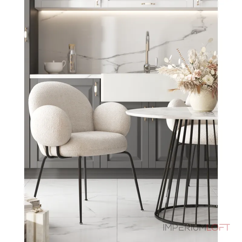 Кресло Nina белый Stool Group УТ000039073 от ImperiumLoft Кресло Nina белый Stool Group УТ000039073 от ImperiumLoft