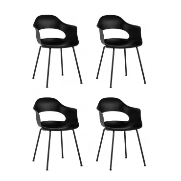 Стул Lady пластик черный 4 шт. Stool Group УТ000037275 Стул Lady пластик черный 4 шт. Stool Group УТ000037275