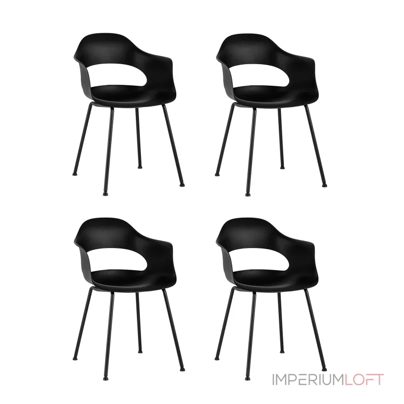 Стул Lady пластик черный 4 шт. Stool Group УТ000037275 от ImperiumLoft Стул Lady пластик черный 4 шт. Stool Group УТ000037275 от ImperiumLoft