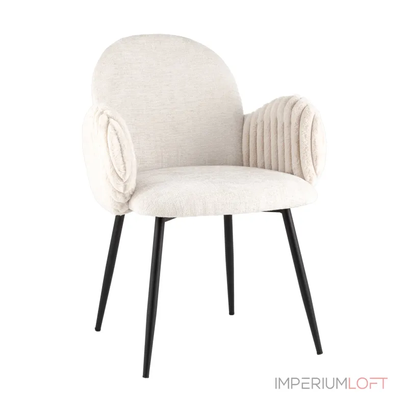 Стул обеденный Wave Stripes букле светло-серый Stool Group УТ000040341 от ImperiumLoft