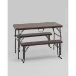 Комплект стола и двух скамеек Stool Group Кейт YX-B113 brown от ImperiumLoft