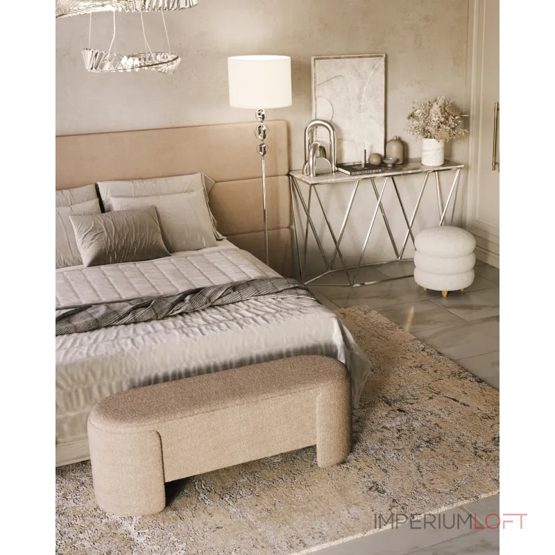 Банкетка Taks букле капучино Stool Group УТ000039116 от ImperiumLoft