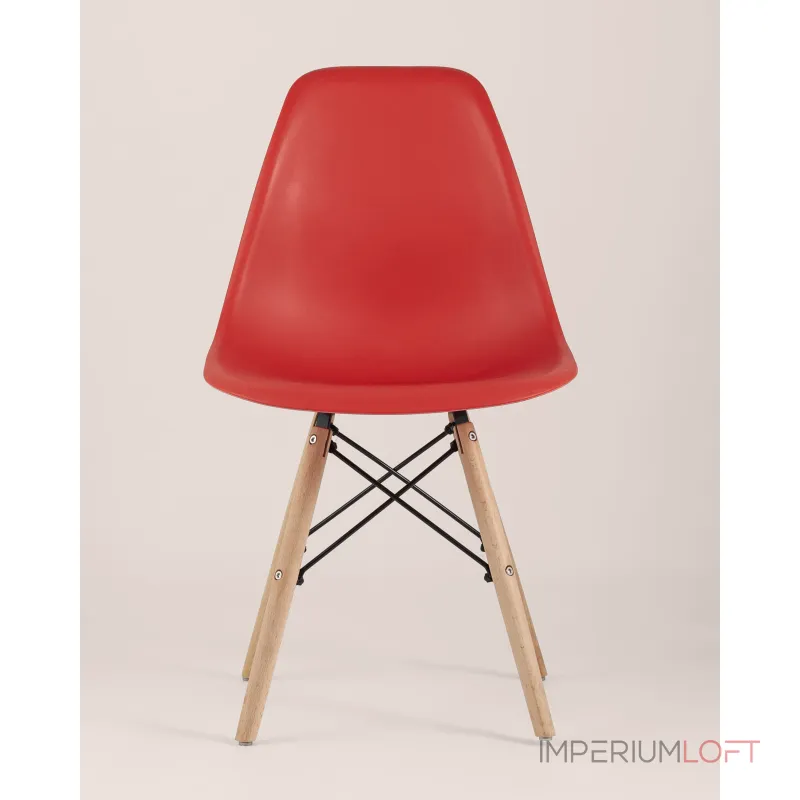 Стул Eames Style DSW красный x4 (разборный каркас) Stool Group УТ000037607 от ImperiumLoft Стул Eames Style DSW красный x4 (разборный каркас) Stool Group УТ000037607 от ImperiumLoft