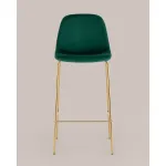 Стул барный Валенсия SN велюр зеленый золотые ножки 2 шт Stool Group УТ000038301 от ImperiumLoft