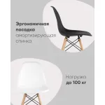Стул Eames Style DSW красный x4 (разборный каркас) Stool Group УТ000037607 от ImperiumLoft
