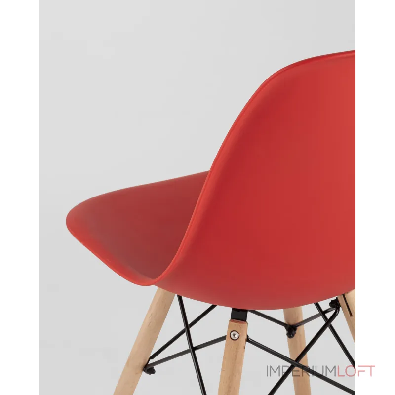 Стул Eames Style DSW красный x4 (разборный каркас) Stool Group УТ000037607 от ImperiumLoft Стул Eames Style DSW красный x4 (разборный каркас) Stool Group УТ000037607 от ImperiumLoft