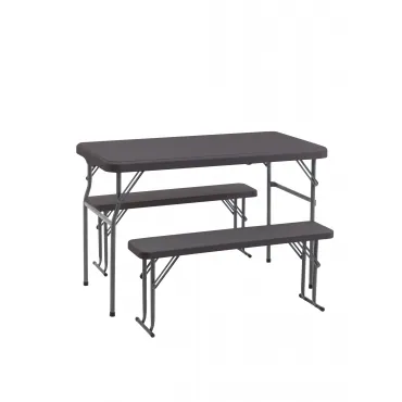 Комплект стола и двух скамеек Stool Group Кейт YX-B113 brown Комплект стола и двух скамеек Stool Group Кейт YX-B113 brown