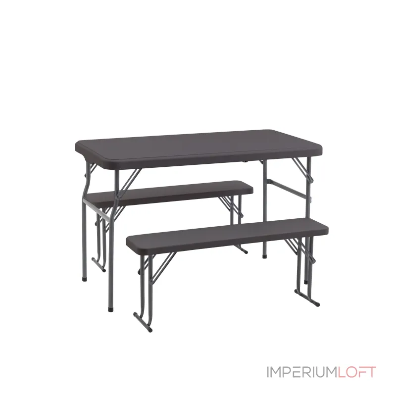 Комплект стола и двух скамеек Stool Group Кейт YX-B113 brown от ImperiumLoft Комплект стола и двух скамеек Stool Group Кейт YX-B113 brown от ImperiumLoft
