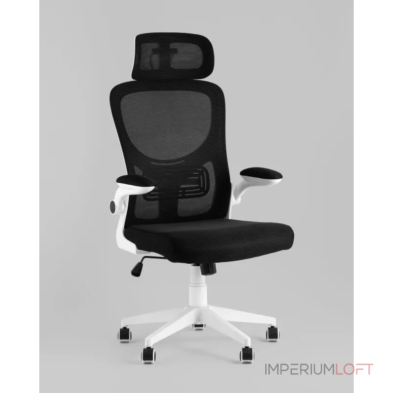 Кресло офисное Airone белый с черной сеткой Stool Group УТ000039378 от ImperiumLoft