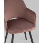 Стул Венера вращающийся велюр пыльно-розовый Stool Group УТ000037253 от ImperiumLoft