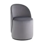 Пуф Loreen вращающийся велюр серый Stool Group УТ000039108 от ImperiumLoft
