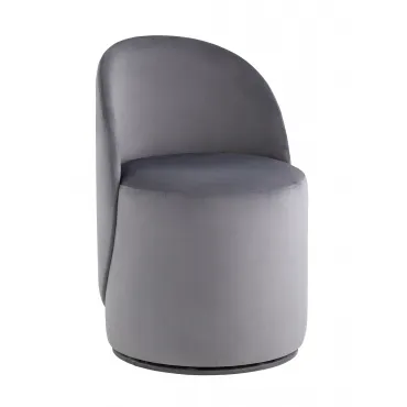 Пуф Loreen вращающийся велюр серый Stool Group УТ000039108