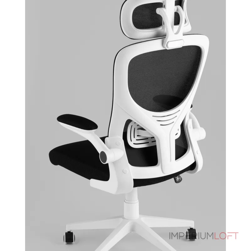 Кресло офисное Airone белый с черной сеткой Stool Group УТ000039378 от ImperiumLoft