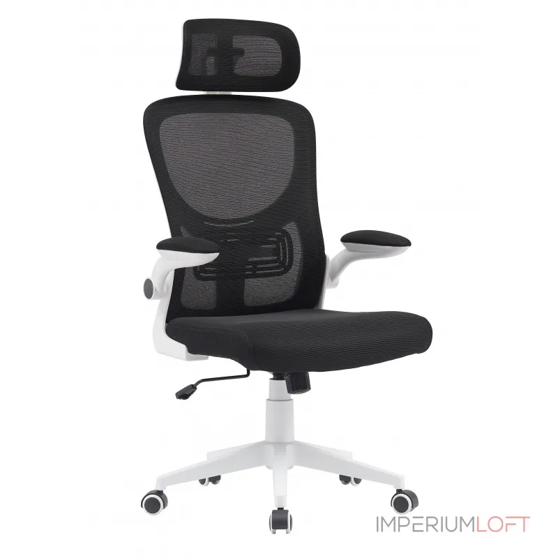 Кресло офисное Airone белый с черной сеткой Stool Group УТ000039378 от ImperiumLoft