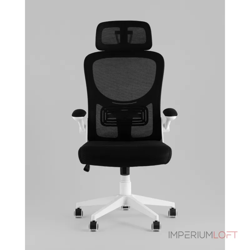 Кресло офисное Airone белый с черной сеткой Stool Group УТ000039378 от ImperiumLoft