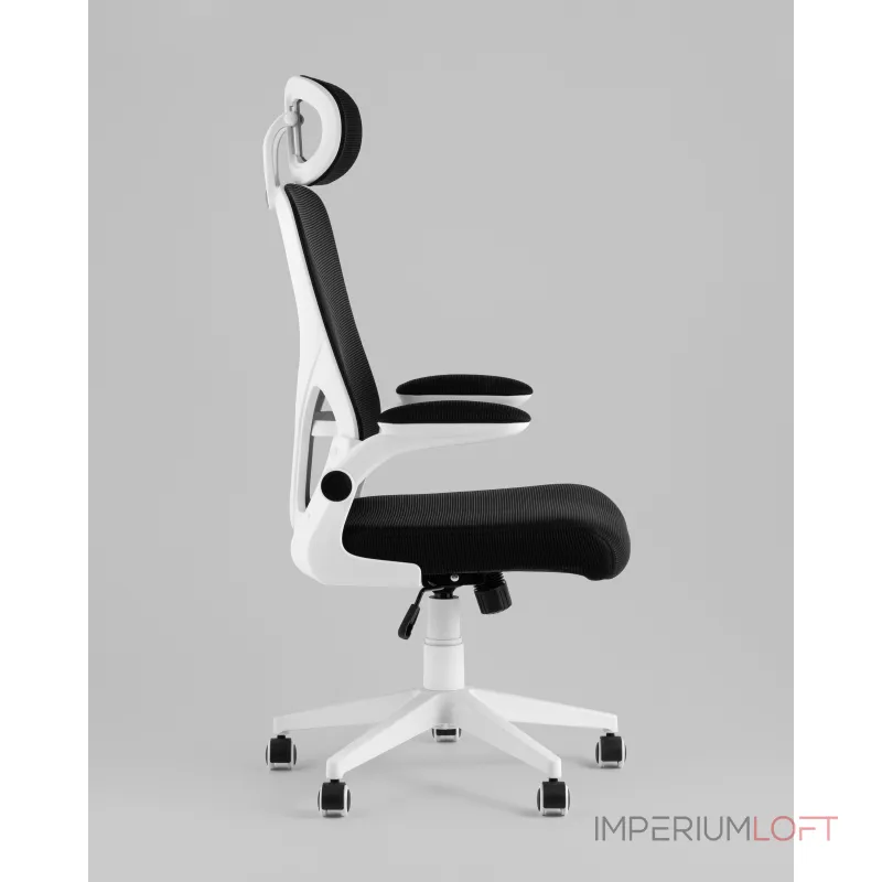 Кресло офисное Airone белый с черной сеткой Stool Group УТ000039378 от ImperiumLoft