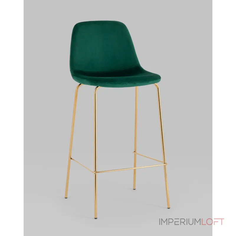 Стул барный Валенсия SN велюр зеленый золотые ножки 2 шт Stool Group УТ000038301 от ImperiumLoft Стул барный Валенсия SN велюр зеленый золотые ножки 2 шт Stool Group УТ000038301 от ImperiumLoft
