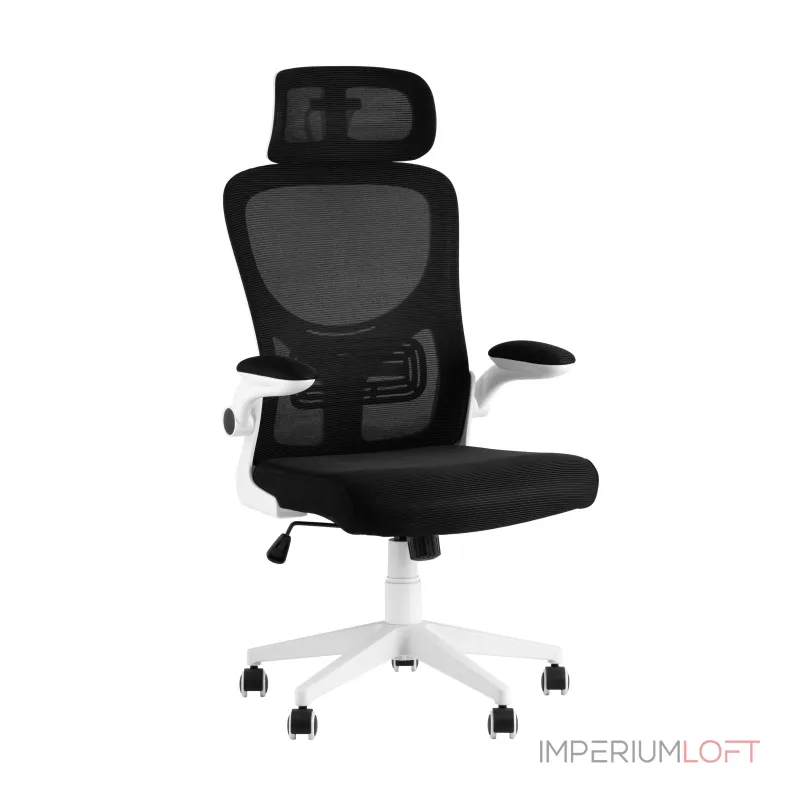 Кресло офисное Airone белый с черной сеткой Stool Group УТ000039378 от ImperiumLoft