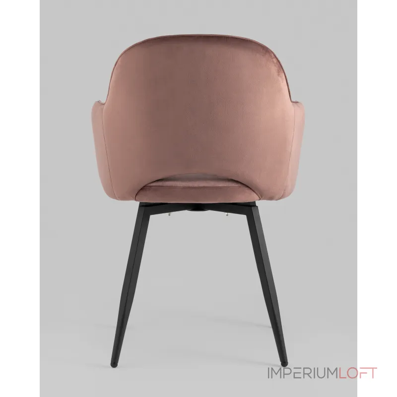 Стул Венера вращающийся велюр пыльно-розовый Stool Group УТ000037253 от ImperiumLoft