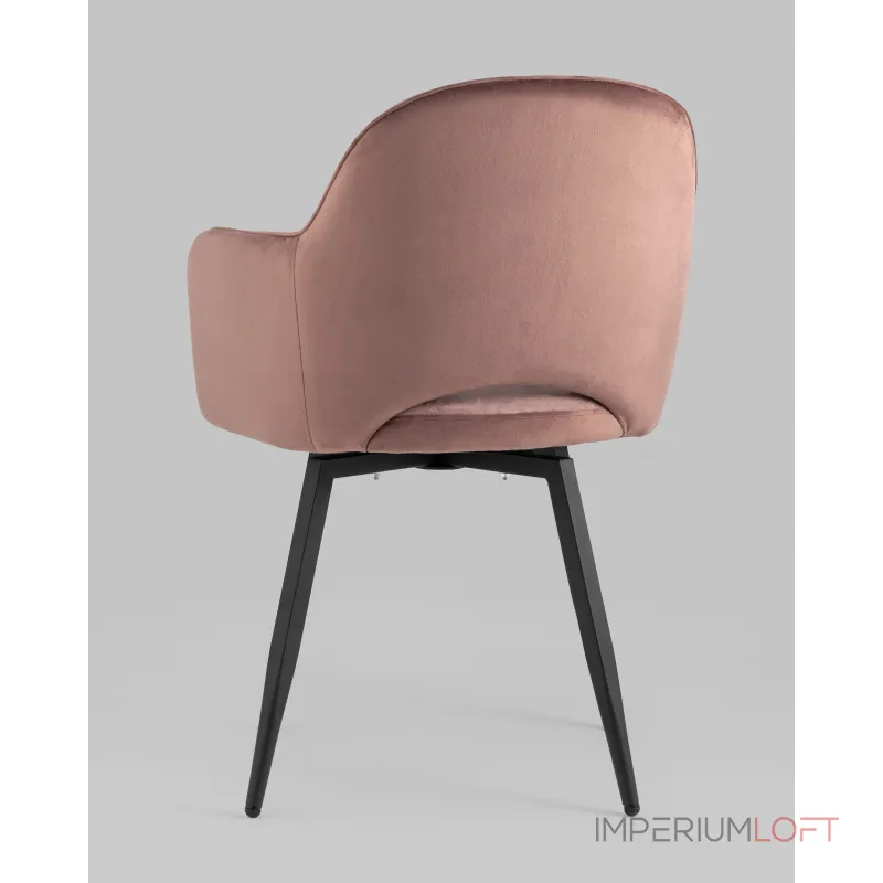 Стул Венера вращающийся велюр пыльно-розовый Stool Group УТ000037253 от ImperiumLoft