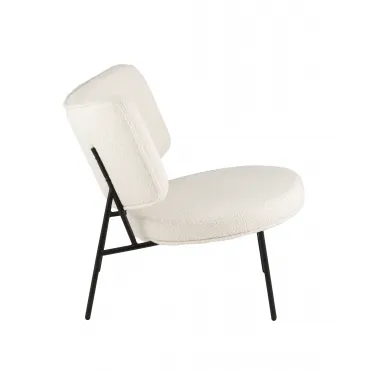 Кресло District Lounge букле белый Stool Group УТ000039109 Кресло District Lounge букле белый Stool Group УТ000039109