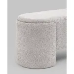 Банкетка Taks букле светло-серый Stool Group УТ000039117 от ImperiumLoft