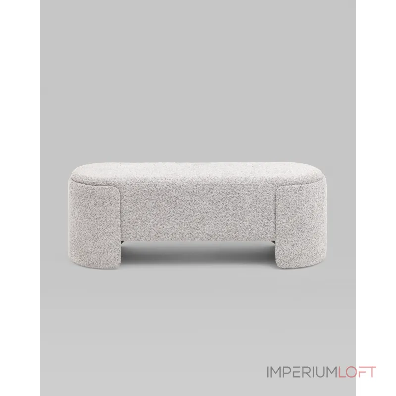 Банкетка Taks букле светло-серый Stool Group УТ000039117 от ImperiumLoft