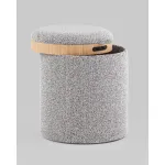 Пуф-столик с ящиком Хюгге XS букле серый Stool Group УТ000038728 от ImperiumLoft