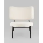 Кресло District Lounge букле белый Stool Group УТ000039109 от ImperiumLoft