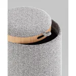 Пуф-столик с ящиком Хюгге XS букле серый Stool Group УТ000038728 от ImperiumLoft