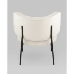Кресло District Lounge букле белый Stool Group УТ000039109 от ImperiumLoft