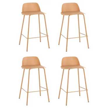 Стул полубарный Mist желтый 4 шт Stool Group УТ000038438 Стул полубарный Mist желтый 4 шт Stool Group УТ000038438