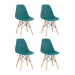 Стул Eames Style DSW темно-бирюзовый x4 (разборный каркас) Stool Group УТ000037611 от ImperiumLoft