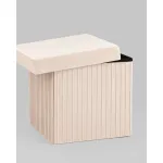 Пуф складной с ящиком Store Square бежевый Stool Group УТ000038974 от ImperiumLoft