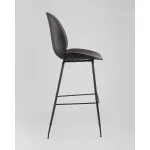 Стул барный Beetle PU со спинкой серый 2 шт Stool Group УТ000038313 от ImperiumLoft