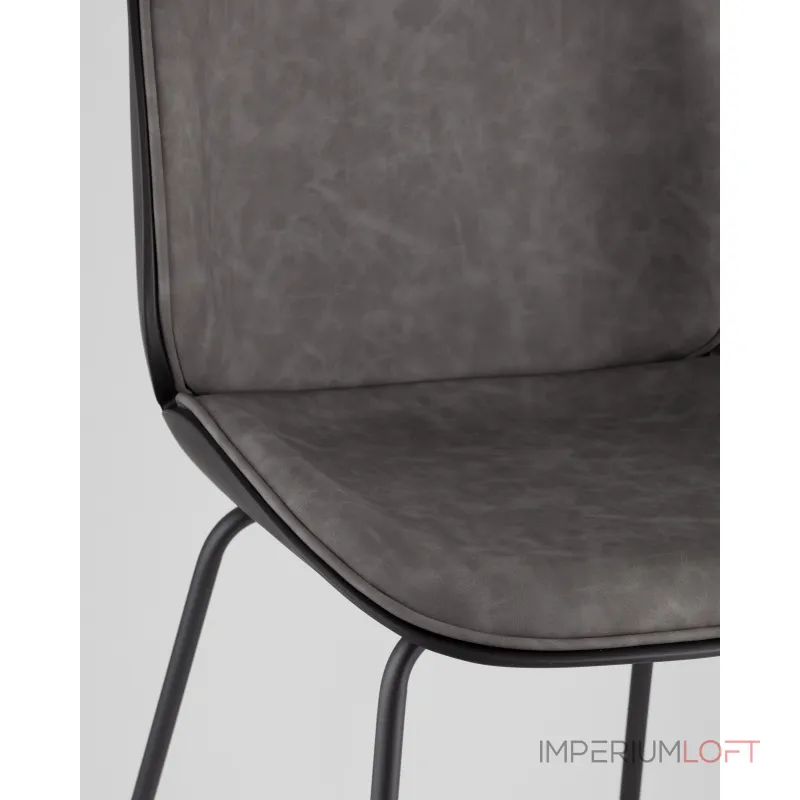Стул барный Beetle PU со спинкой серый 2 шт Stool Group УТ000038313 от ImperiumLoft Стул барный Beetle PU со спинкой серый 2 шт Stool Group УТ000038313 от ImperiumLoft