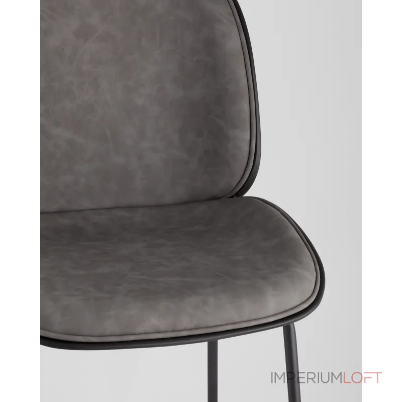 Стул барный Beetle PU со спинкой серый 2 шт Stool Group УТ000038313 от ImperiumLoft Стул барный Beetle PU со спинкой серый 2 шт Stool Group УТ000038313 от ImperiumLoft