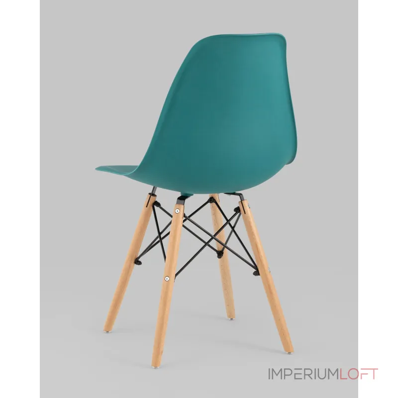 Стул Eames Style DSW темно-бирюзовый x4 (разборный каркас) Stool Group УТ000037611 от ImperiumLoft