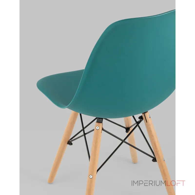 Стул Eames Style DSW темно-бирюзовый x4 (разборный каркас) Stool Group УТ000037611 от ImperiumLoft