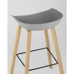 Стул барный LIBRA СЕРЫЙ 2 шт Stool Group УТ000038345 от ImperiumLoft