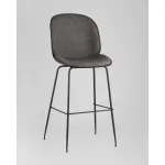 Стул барный Beetle PU со спинкой серый 2 шт Stool Group УТ000038313 от ImperiumLoft