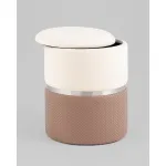 Пуф Кэрри с ящиком серебро шенилл светло-коричневый Stool Group УТ000039381 от ImperiumLoft