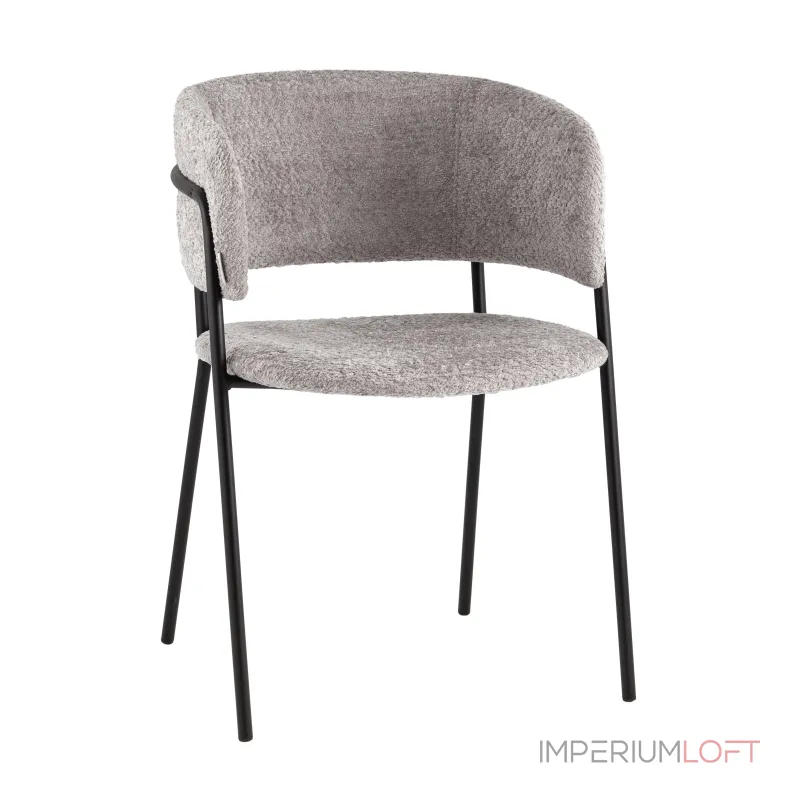 Кресло Нэлли New, букле светло-серый Stool Group УТ000039411 от ImperiumLoft