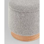 Пуф с ящиком Холли XS букле серый Stool Group УТ000038724 от ImperiumLoft