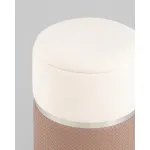 Пуф Кэрри с ящиком серебро шенилл светло-коричневый Stool Group УТ000039381 от ImperiumLoft