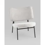 Кресло District Lounge букле светло-серый Stool Group УТ000039112 от ImperiumLoft