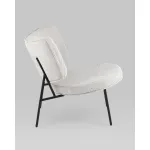 Кресло District Lounge букле светло-серый Stool Group УТ000039112 от ImperiumLoft