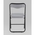 Складной стул Джонни велюр серый каркас черный матовый Stool Group УТ000038735 от ImperiumLoft