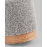 Пуф с ящиком Холли XS букле серый Stool Group УТ000038724 от ImperiumLoft