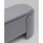 Банкетка Taks велюр серый Stool Group УТ000039119 от ImperiumLoft